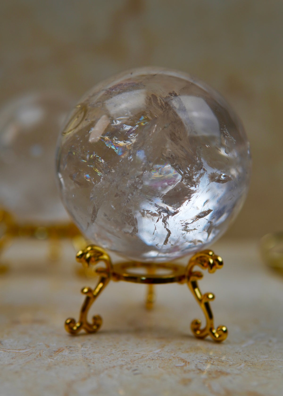 Rainbow Bergkristall Kugel/Sphere