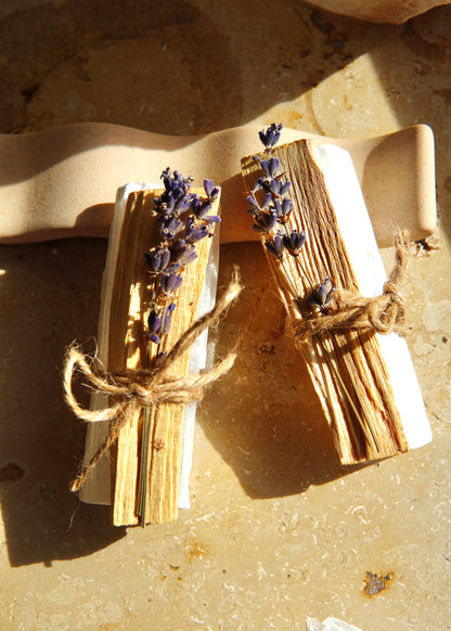 Palo Santo Bundle mit Lavendel und Selenit