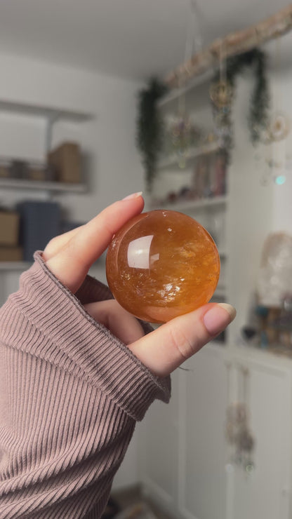 Flashy Honig-Calcit Kugel/Sphere